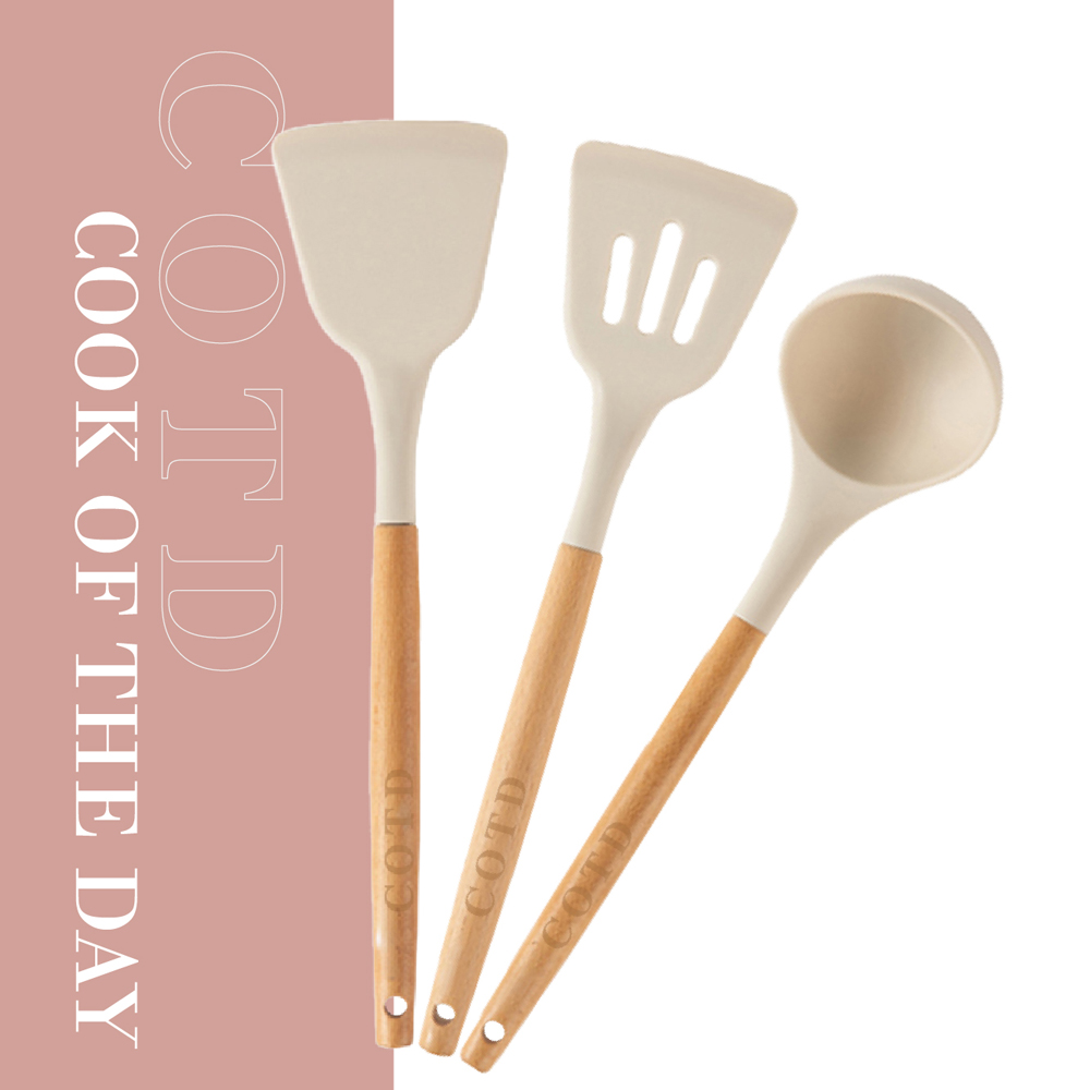 韓系質感矽膠廚具三件組