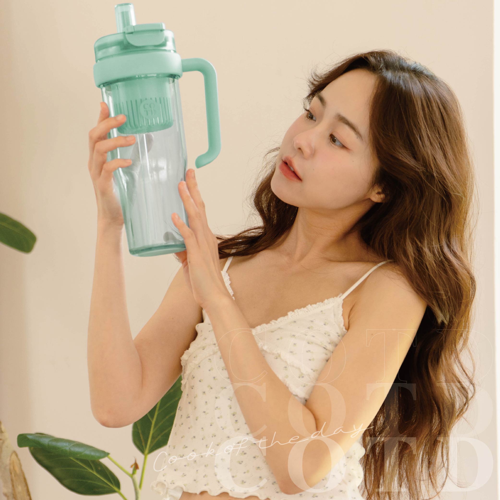 TRITAN把手杯1150ML【綠】 TRITAN把手杯1150ML【綠】