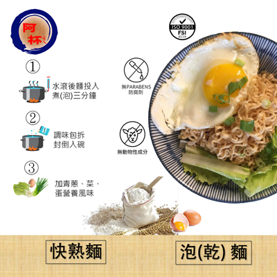 【阿杯ㄅㄟ˙泡麵】方便快熟乾拌麵