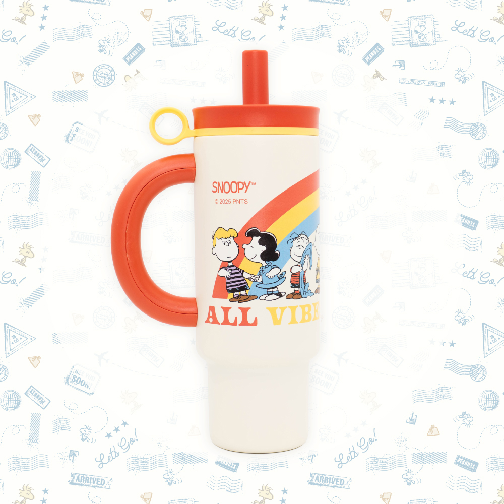 SNOOPY 聯名 陶瓷保溫把手杯【米白色】 SNOOPY 聯名 陶瓷保溫把手杯【米白色】
