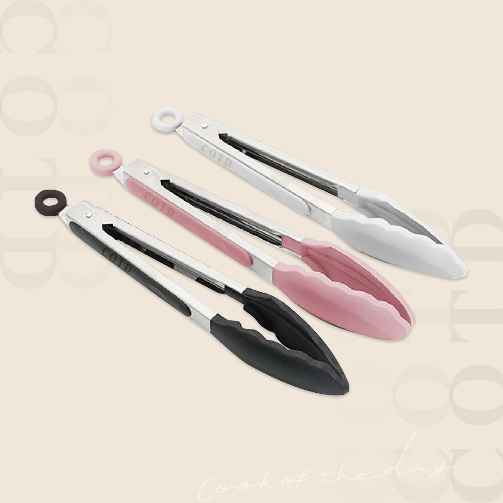 INS美型矽膠食物夾【三色】