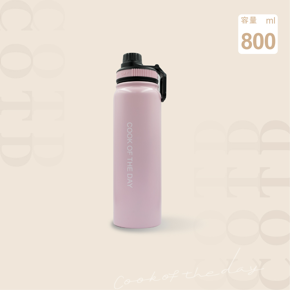 陶瓷保溫水壺800ML【粉色】