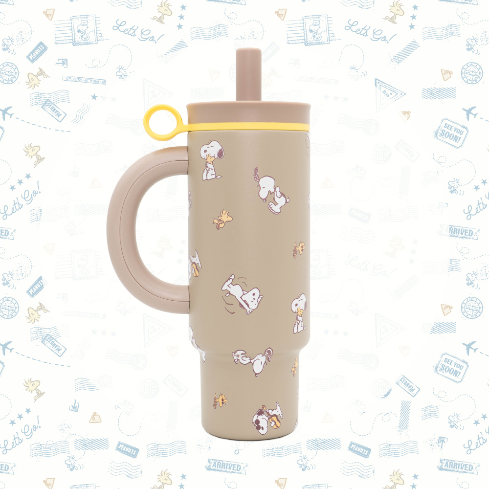 SNOOPY 聯名 陶瓷保溫把手杯【奶茶色】 SNOOPY 聯名 陶瓷保溫把手杯【奶茶色】