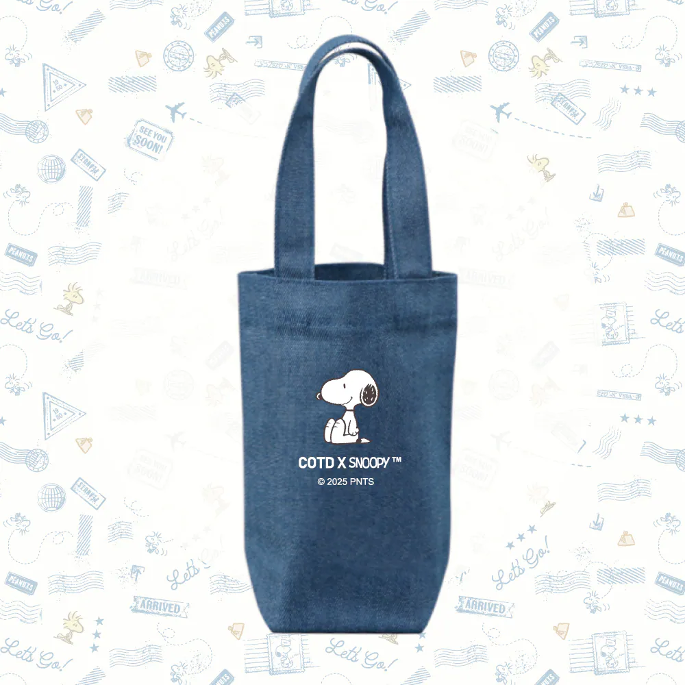 SNOOPY牛仔飲料提袋(深藍色) SNOOPY牛仔飲料提袋(深藍色)