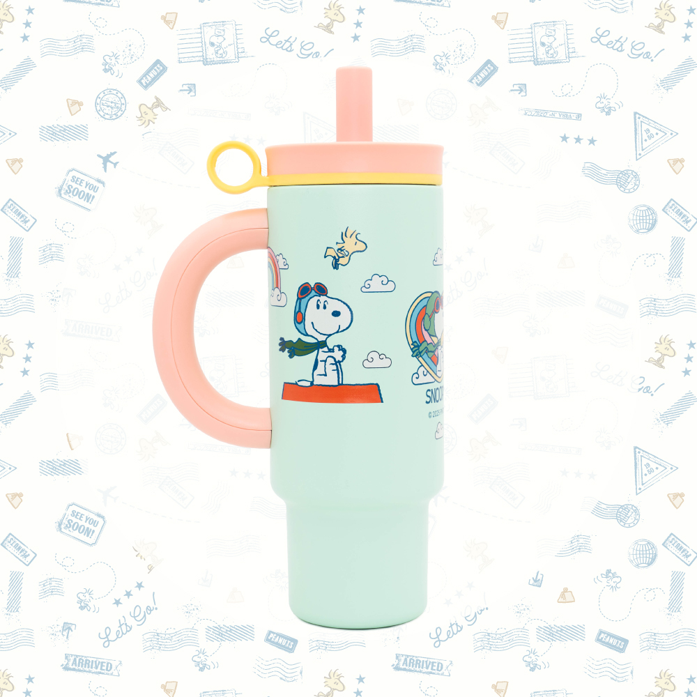 SNOOPY 聯名 陶瓷保溫把手杯【綠色】 SNOOPY 聯名 陶瓷保溫把手杯【綠色】