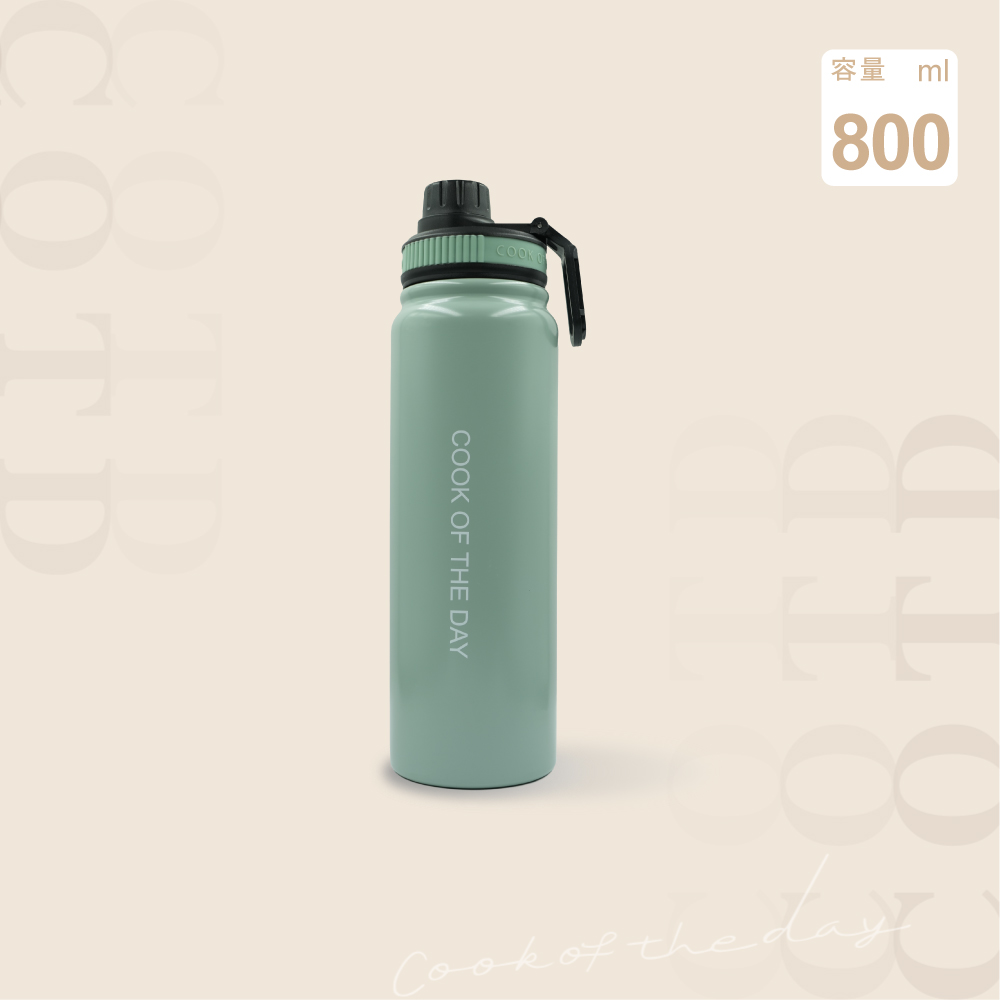 陶瓷保溫水壺800ML【綠色】
