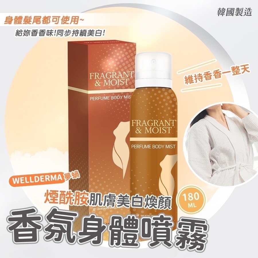 WELLDERMA 煙酰胺肌膚美白煥顏香氛身體噴霧 WELLDERMA 煙酰胺肌膚美白煥顏香氛身體噴霧