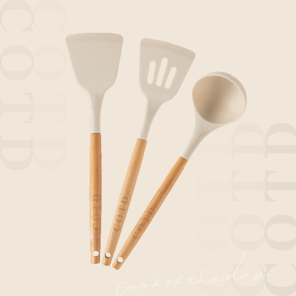 韓系質感矽膠廚具三件組 韓系質感矽膠廚具三件組