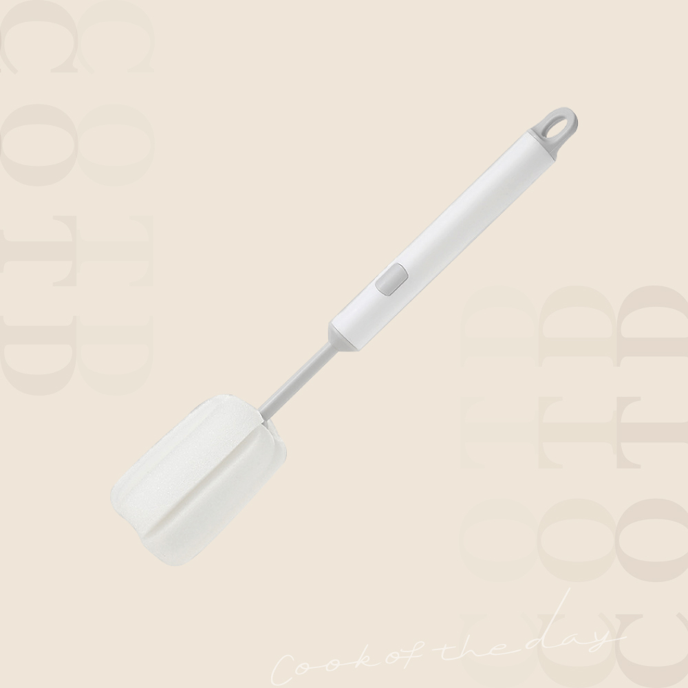 韓系長柄海綿杯刷(白色)