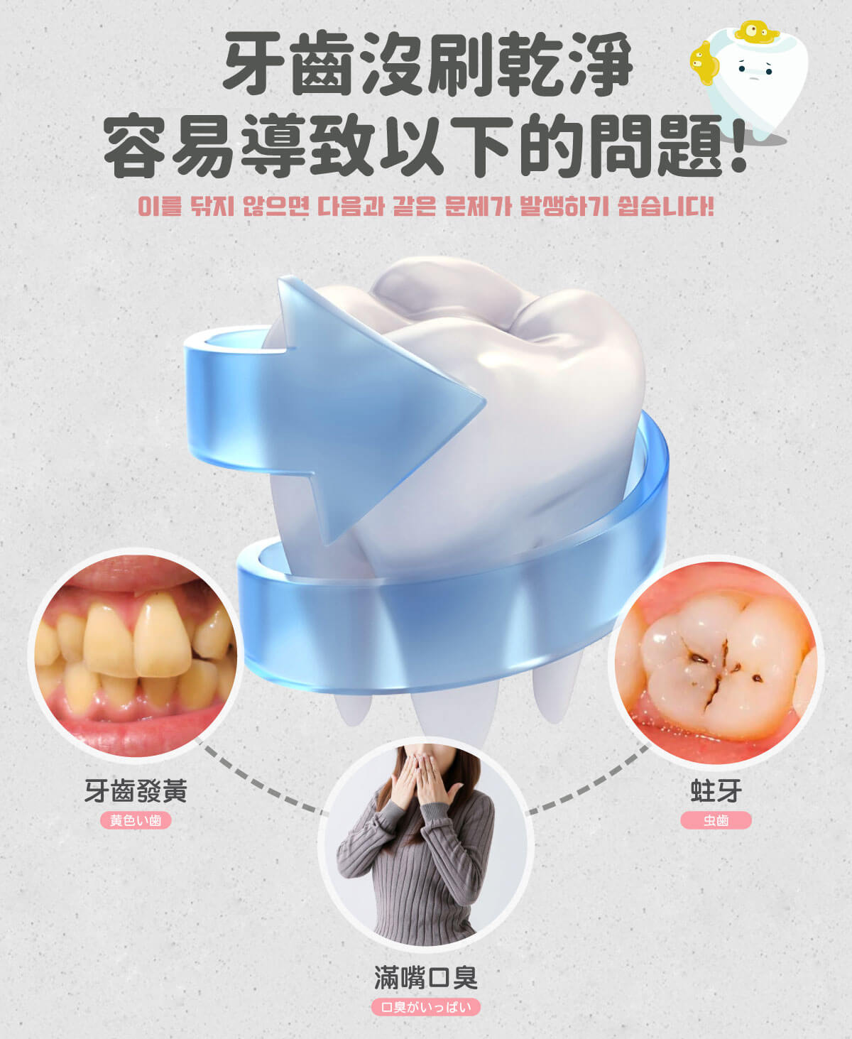 全自動亮白按摩變頻牙刷