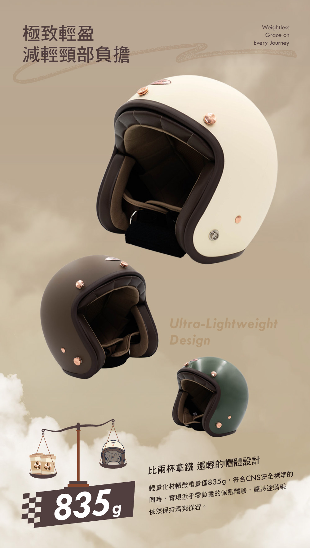 LEEHI HELMETS_復古質感安全帽