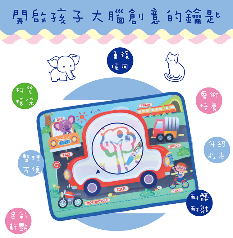 【神奇塗鴉水畫布】