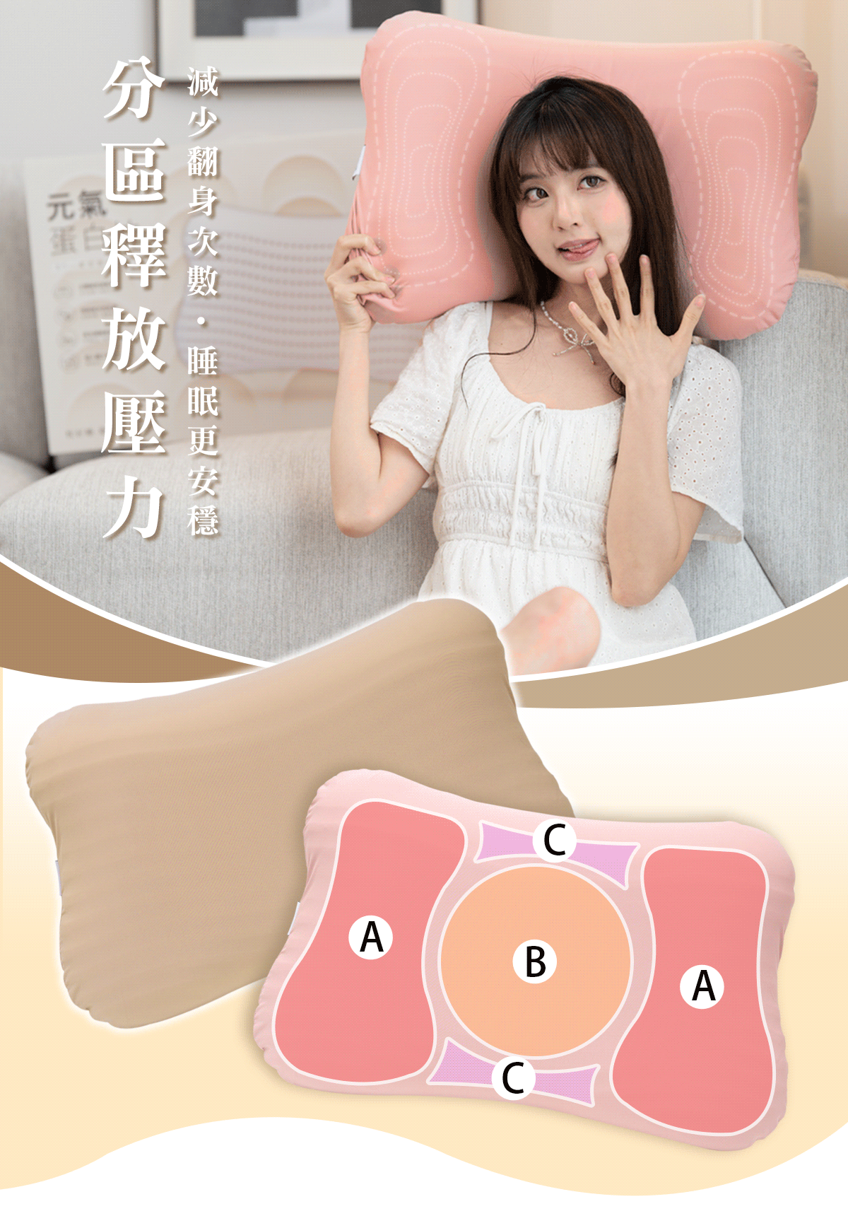 眠りの専門家-枕好睡元氣蛋白枕