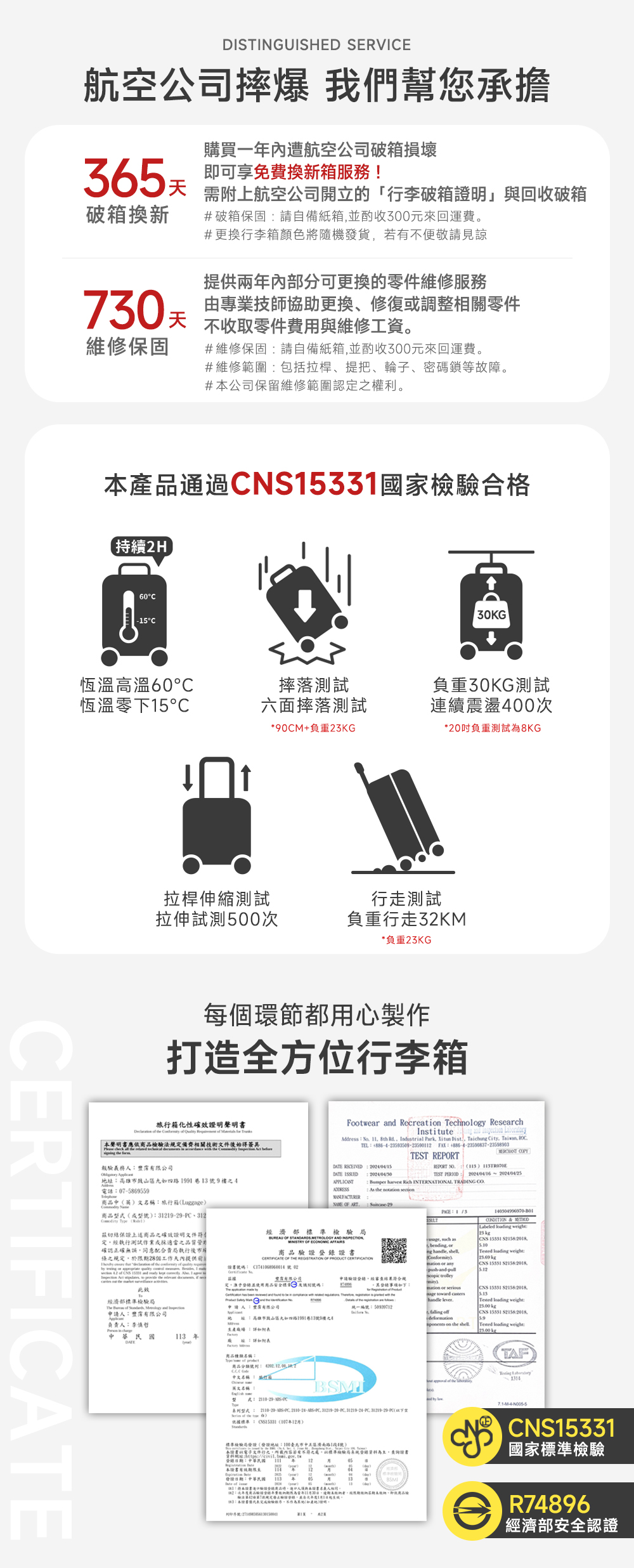 極o能裝行李箱