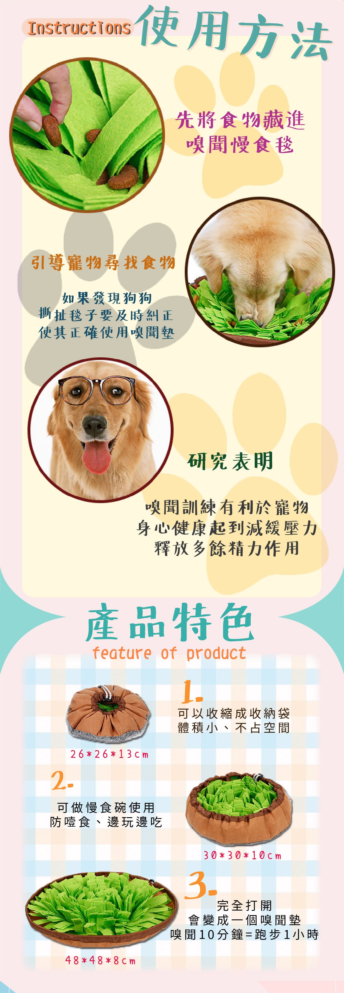 寵物嗅聞慢食毯