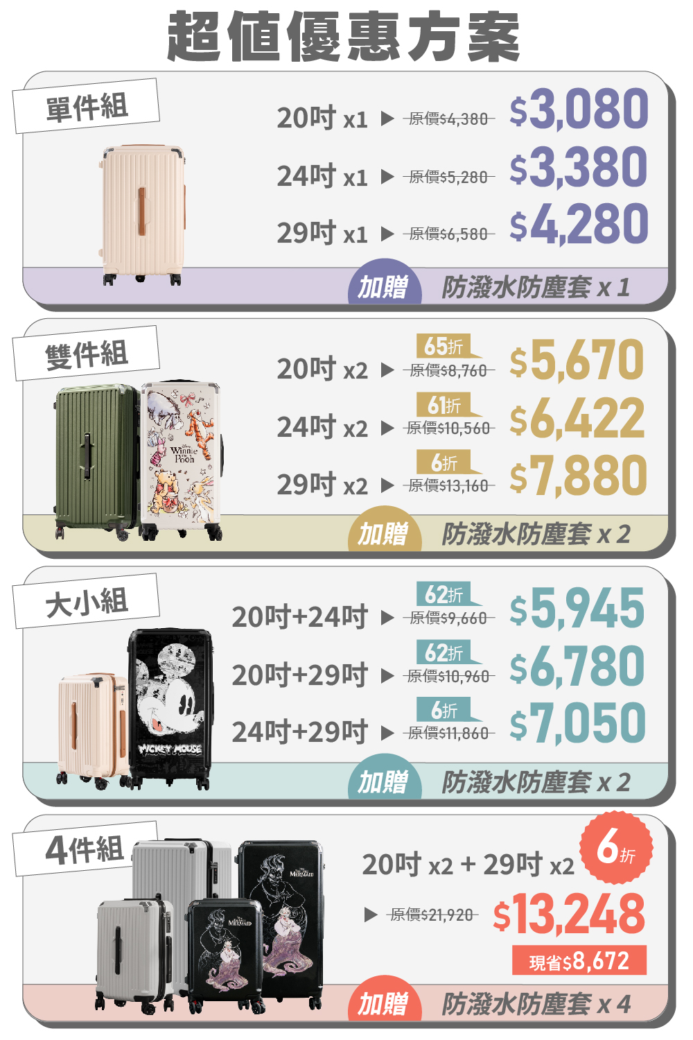 極o能裝行李箱