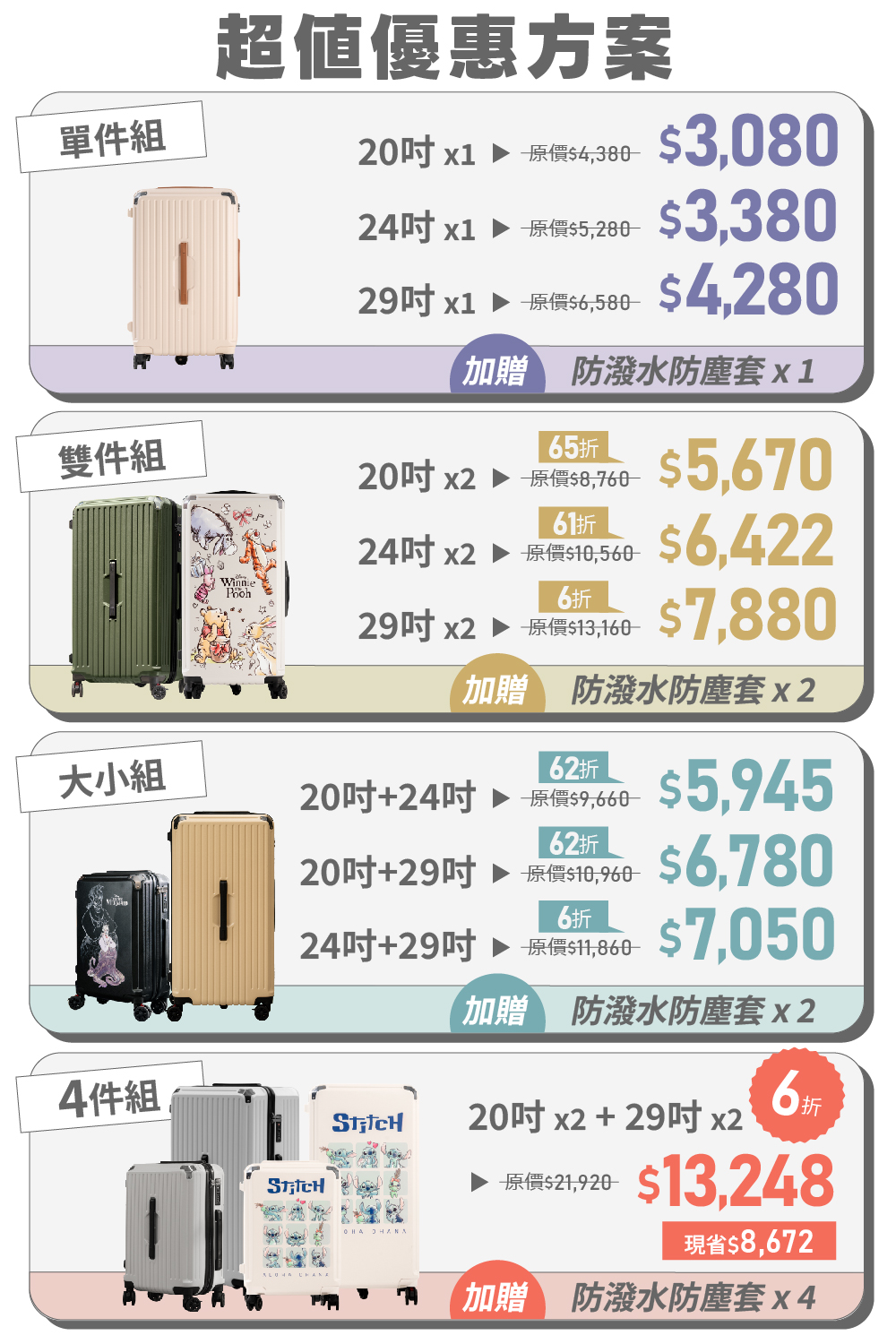 極o能裝行李箱